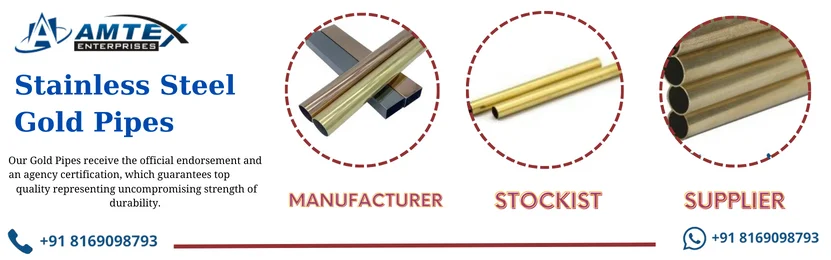 ss gold pipe manufacturer banner