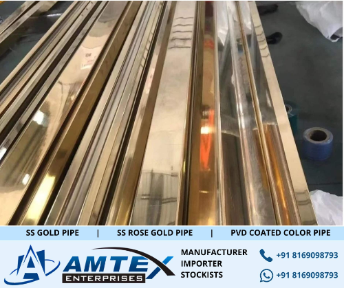 stailess steel gold pipe
