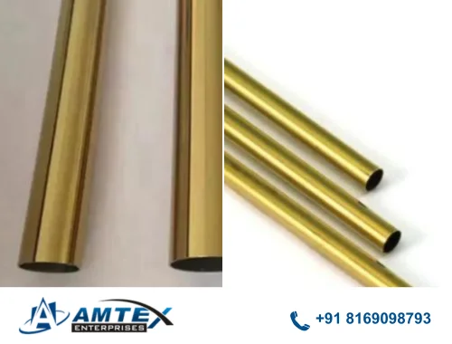stainless steel gold pipe supplier hd image