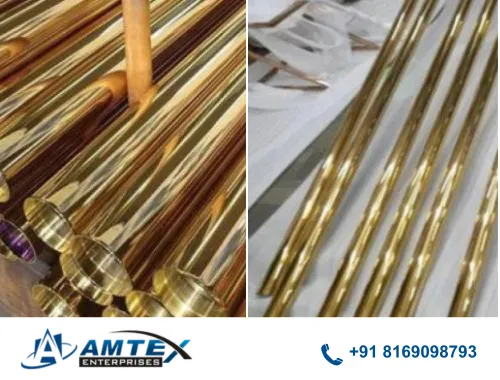 ss gold pipe manufacturer