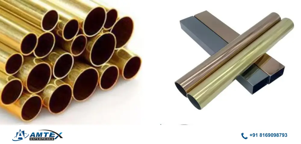 stainless steel gold pipe supplier hd image