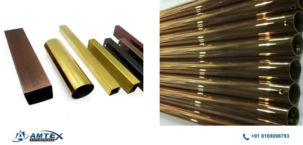 ss gold pipe supplier