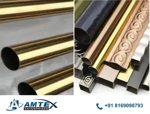 ss gold pipe manufacturer hd image