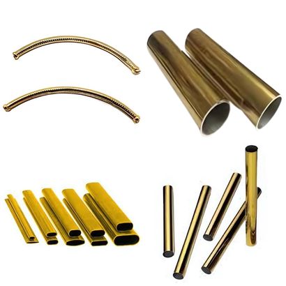 stainless steel gold pipe supplier hd image