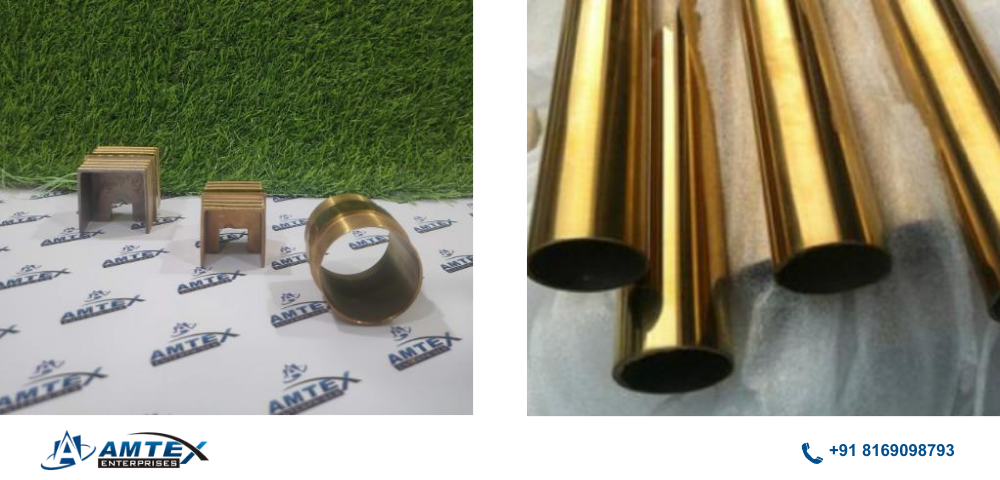 stainless steel gold pipe