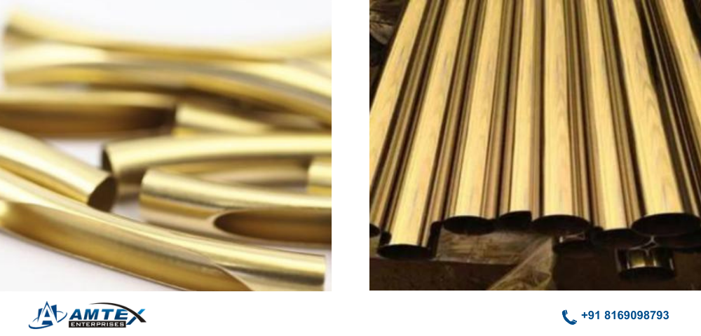 golden stainless steel pipe
