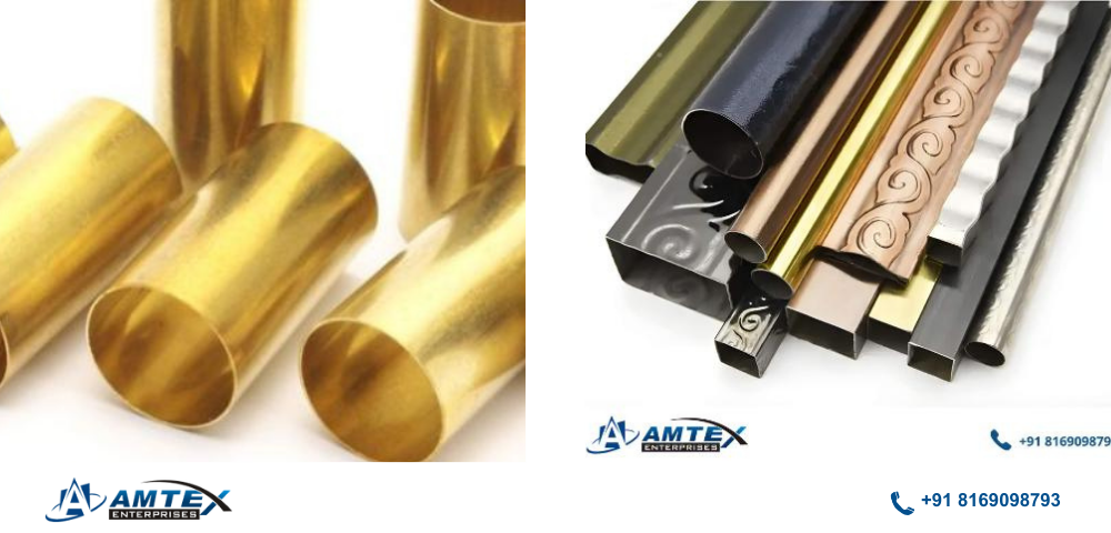 steel gold pipe